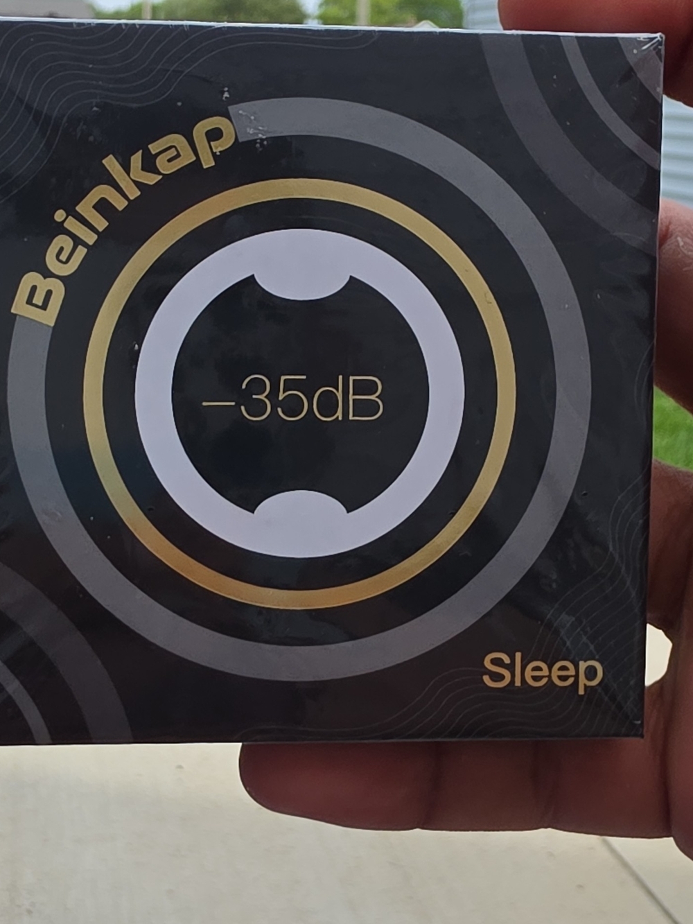 Amazon Beinkap Sleep Noise Reduction Earplugs - Black and Gold